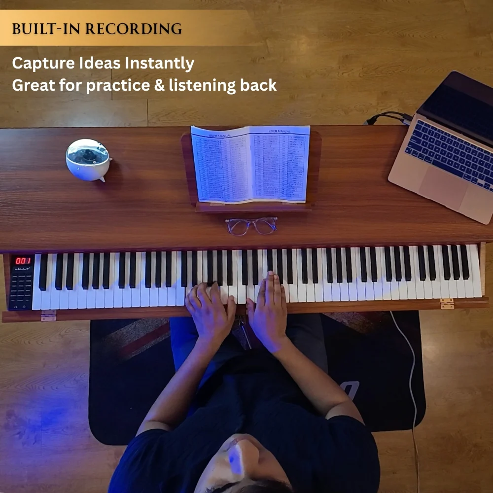 Vault Glide 88 Key Premium Digital Piano with Stand and Pedal - Image 9