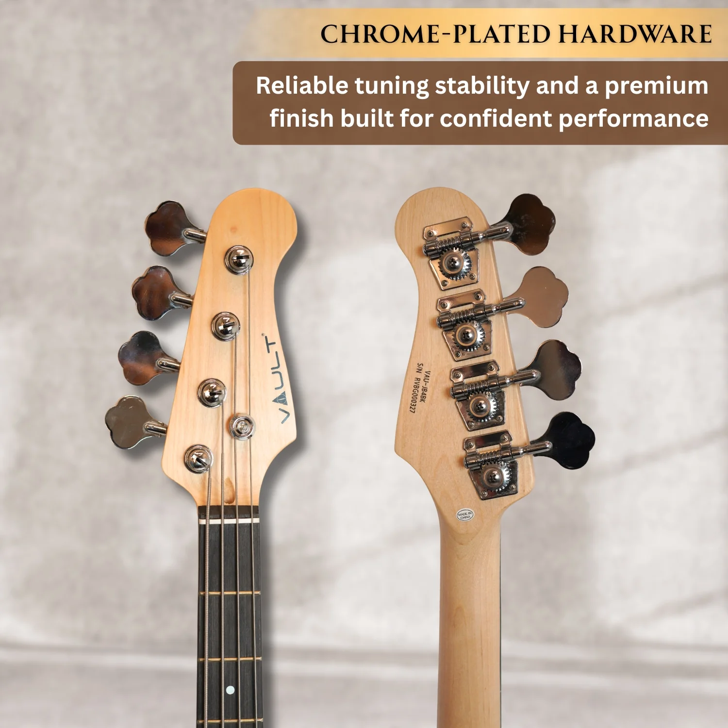 Vault JB4 Jazz Bass 4-String Bass Guitar - Image 6