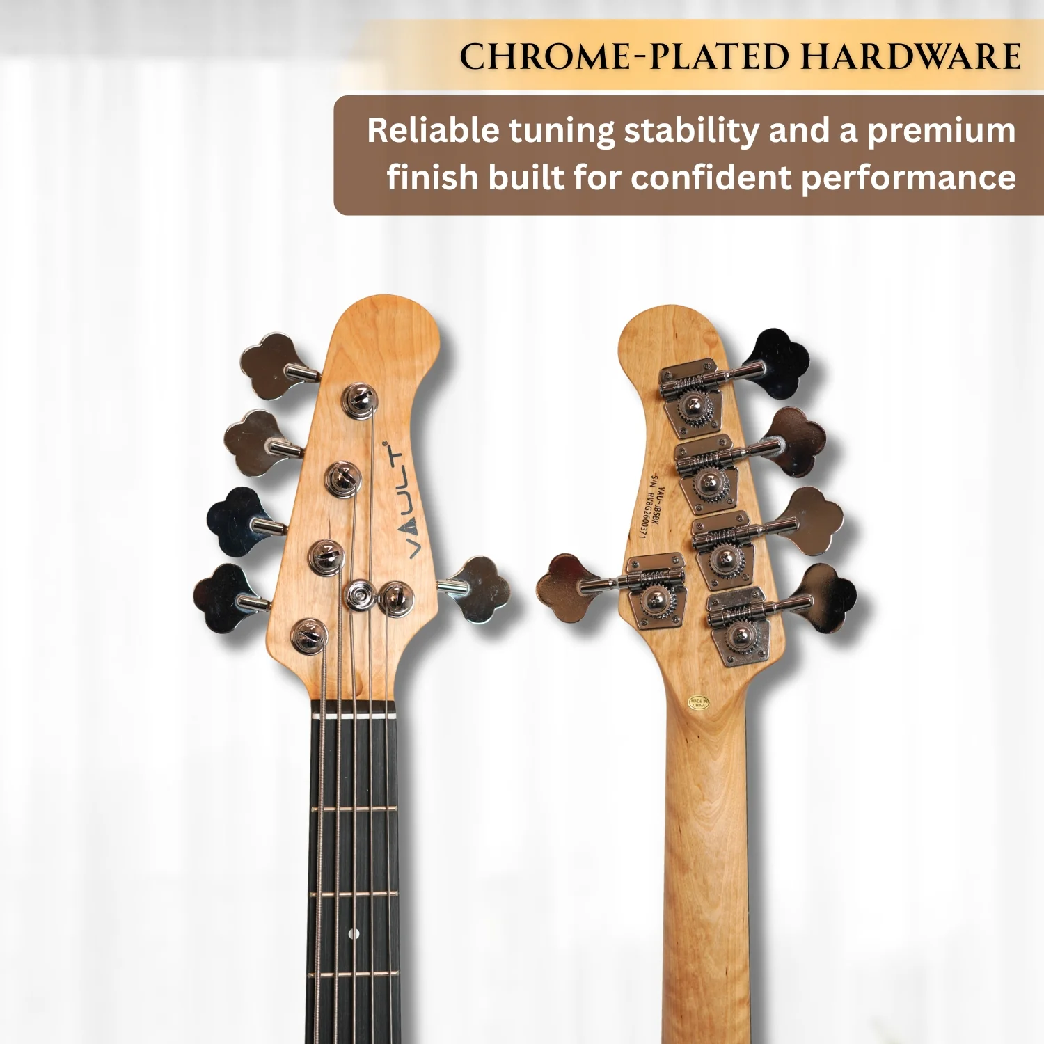 Vault JB5 Jazz Bass 5-String Bass Guitar - Image 8