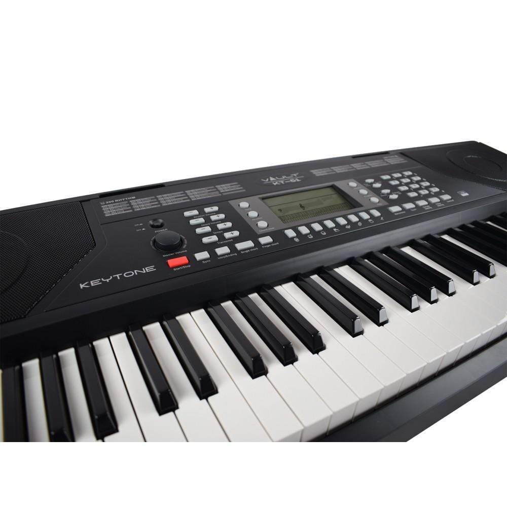 Vault KT-61 Keytone Touch Sensitive 61-Key Keyboard With Gigbag, Polishing Cloth, Online Lessons & Ebook - Image 5