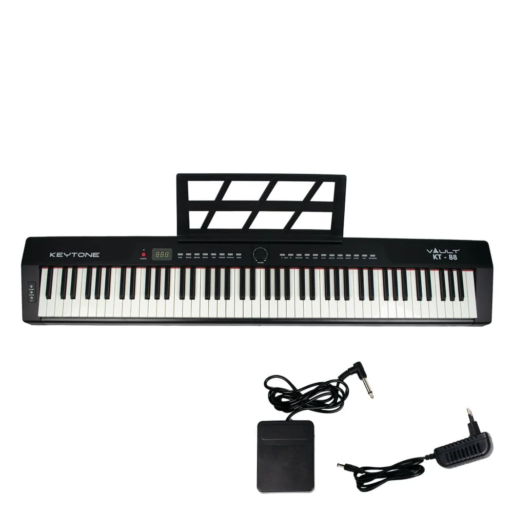 Vault KT-88 Keytone Touch Sensitive 88 Key Portable Digital Piano - Image 7