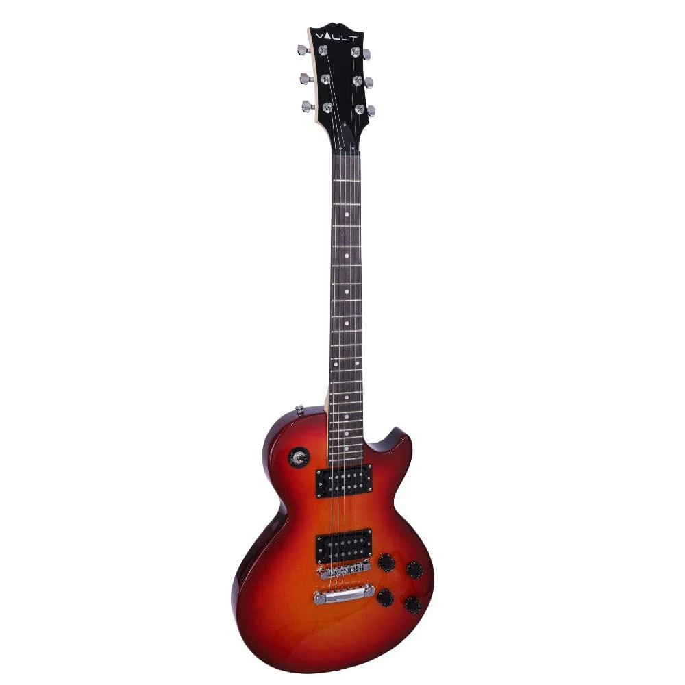 Vault LP1 Les Paul Style Electric Guitar with Vault Play True Wireless Earbuds - Image 19