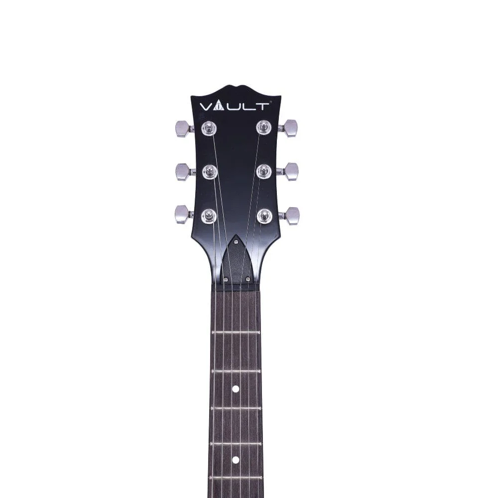 Vault LP1 Les Paul Style Electric Guitar with Vault Play True Wireless Earbuds - Image 28