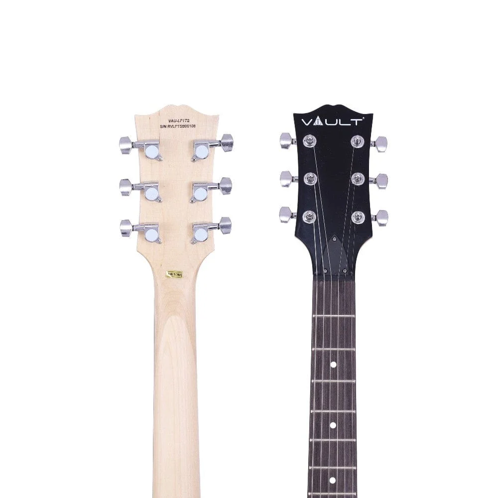 Vault LP1 Les Paul Style Electric Guitar with Vault Play True Wireless Earbuds - Image 35