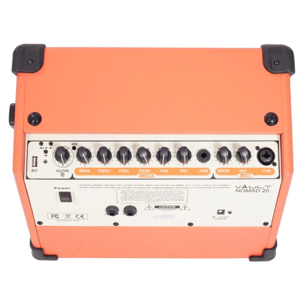 Vault Nomad 20 Twenty Watt Acoustic Guitar Two Channel Amplifier with Independent Chorus and Reverb Effects - Image 5