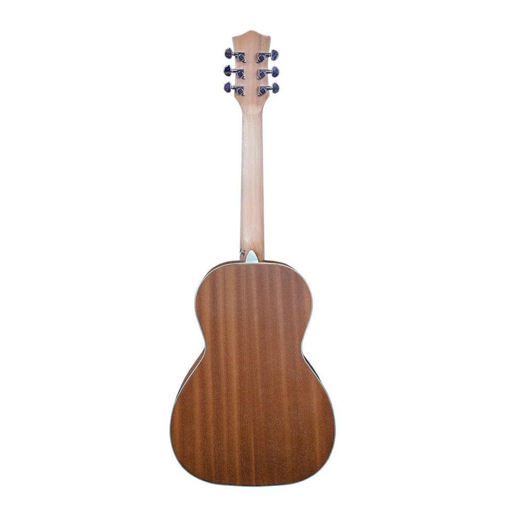 Vault PA36 Parlor Body Compact Acoustic Guitar with Bajaao 22mm Padded Gigbag - Image 6