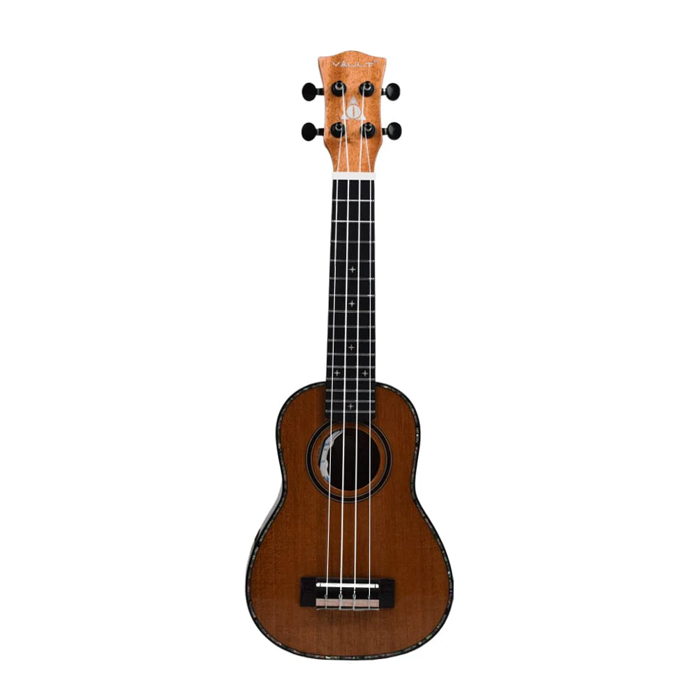 Vault Performer Pro 21" All Solid Mahogany Premium Soprano Ukulele With EQ & Gigbag - Image 3