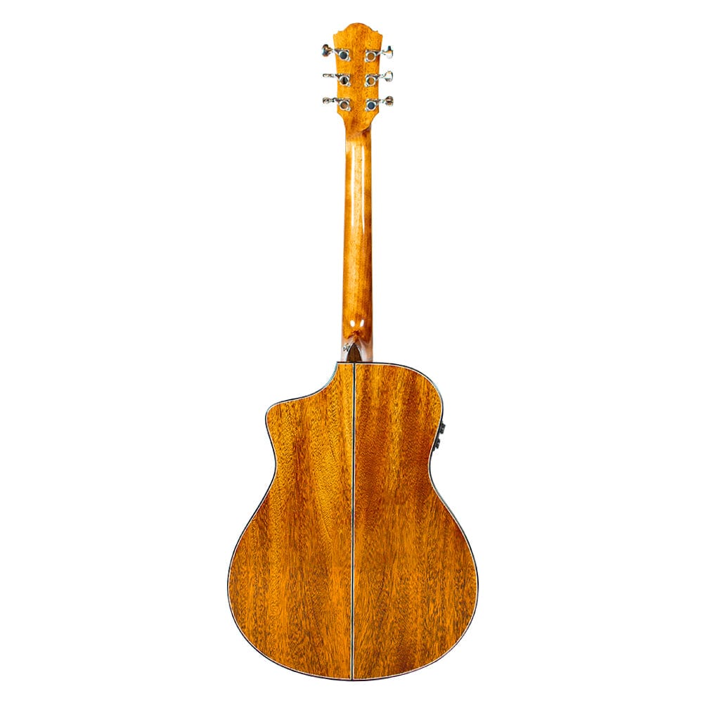 Vault Performer Pro FX Premium All Solid Body Electro Acoustic Guitar with Transacoustic Pickup, On Board Effects, Armrest and Padded Gigbag - Image 13