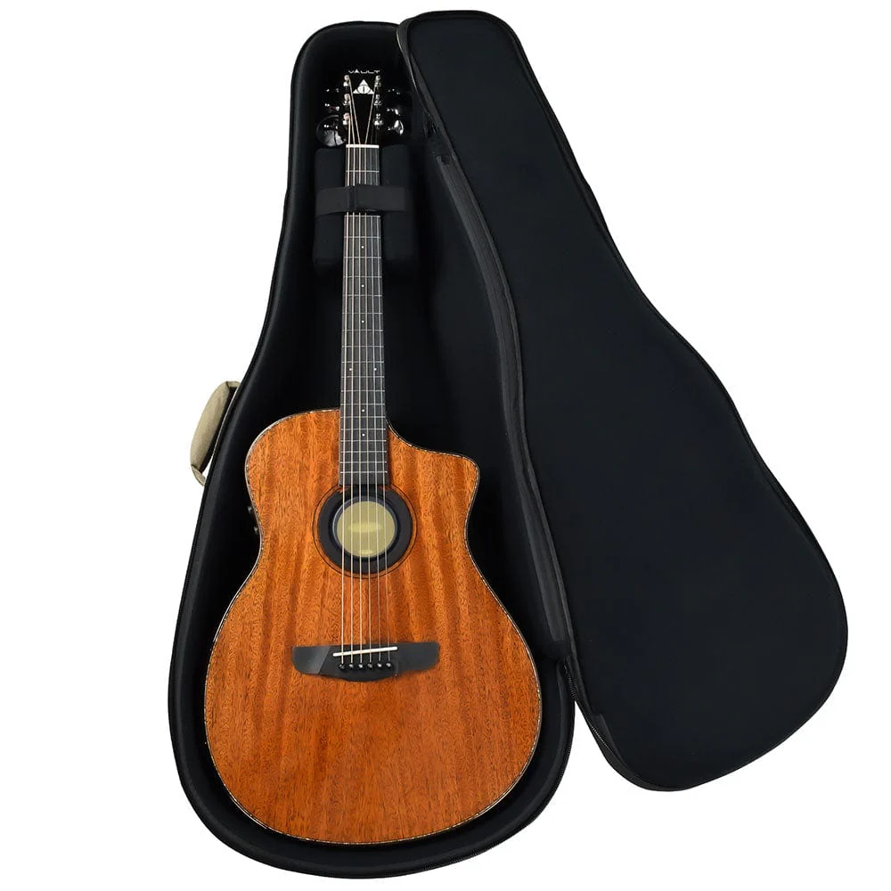 Vault Performer Pro FX Premium All Solid Body Electro Acoustic Guitar with Transacoustic Pickup, On Board Effects, Armrest and Padded Gigbag - Image 15