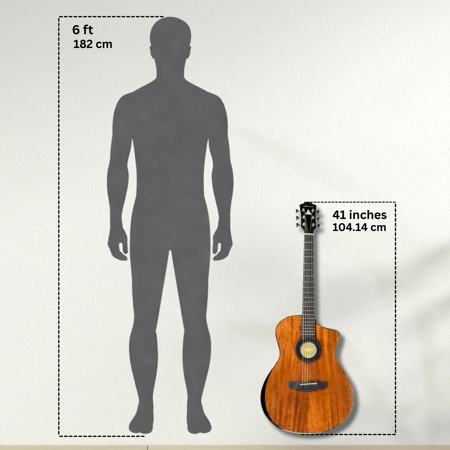 Vault Performer Pro FX Premium All Solid Body Electro Acoustic Guitar with Transacoustic Pickup, On Board Effects, Armrest and Padded Gigbag - Image 19
