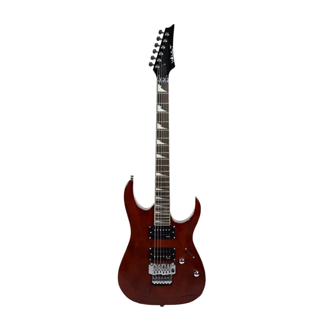 Vault Performer Pro RG 6 String Electric Guitar - High Gloss Solid Mahogany - Open Box