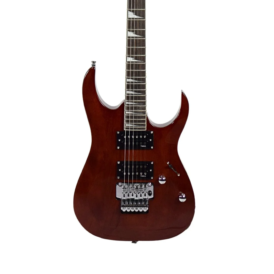 Vault Performer Pro RG 6 String Electric Guitar - High Gloss Solid Mahogany - Open Box - Image 2