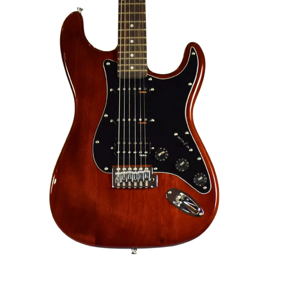Vault Performer Pro ST 6 String Solid Mahogany Electric Guitar - Open Box - Image 2