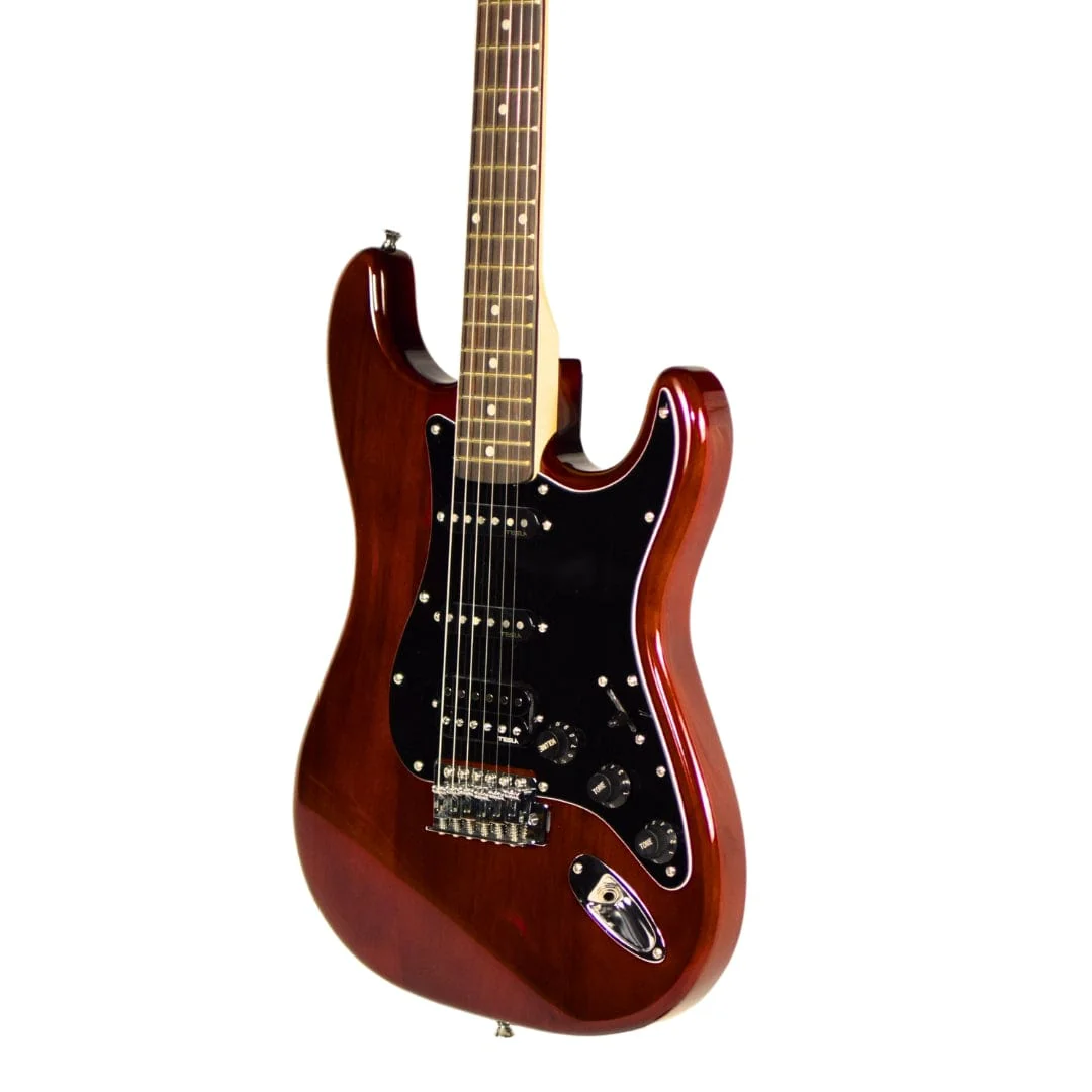 Vault Performer Pro ST 6 String Solid Mahogany Electric Guitar - Open Box - Image 5