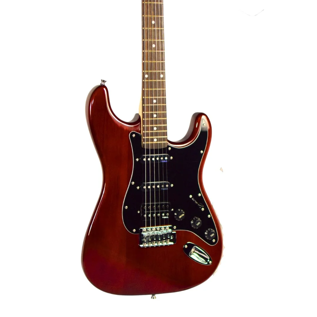 Vault Performer Pro ST 6 String Solid Mahogany Electric Guitar - Open Box - Image 6