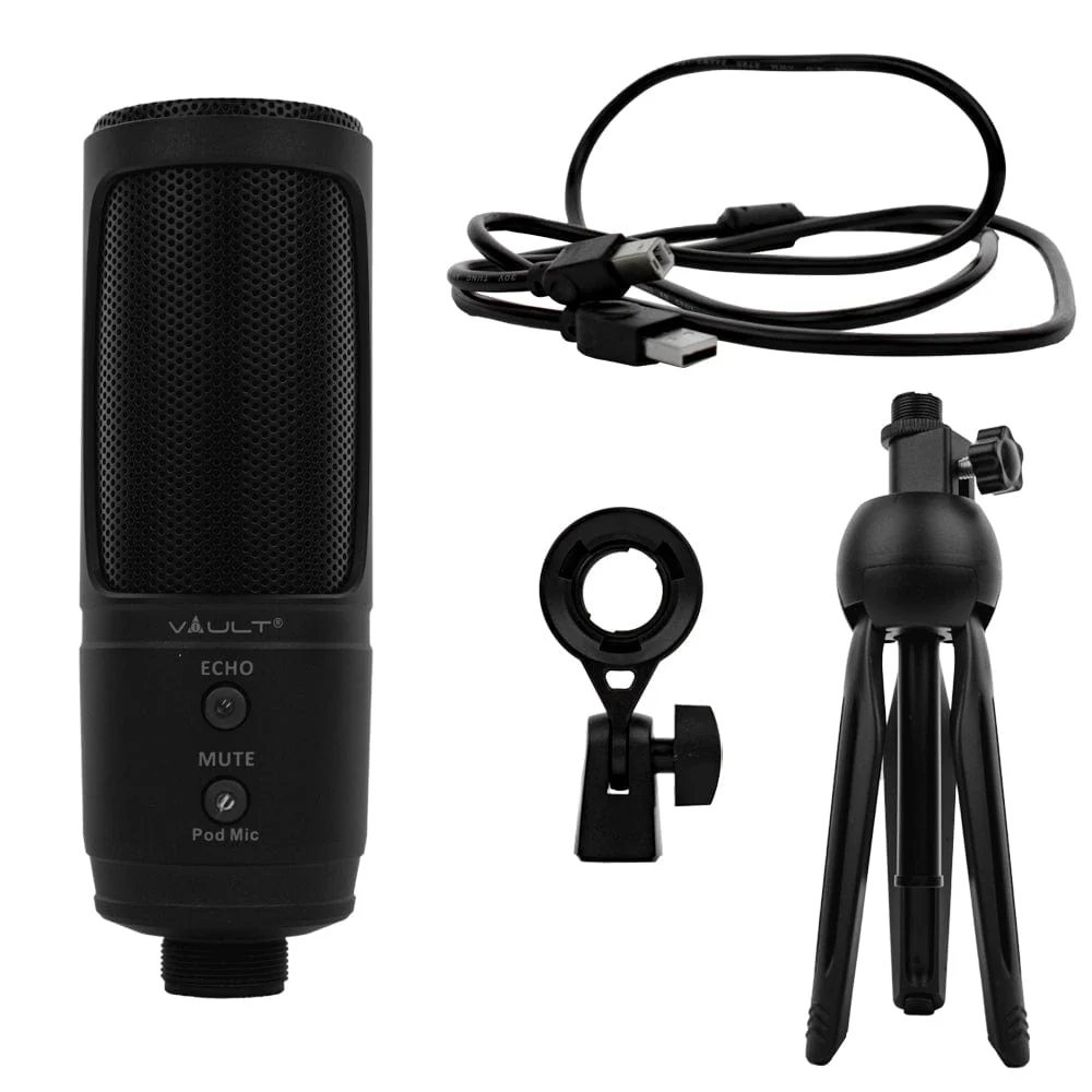 Vault Pod Mic USB Condenser Podcast Microphone Kit - Image 2