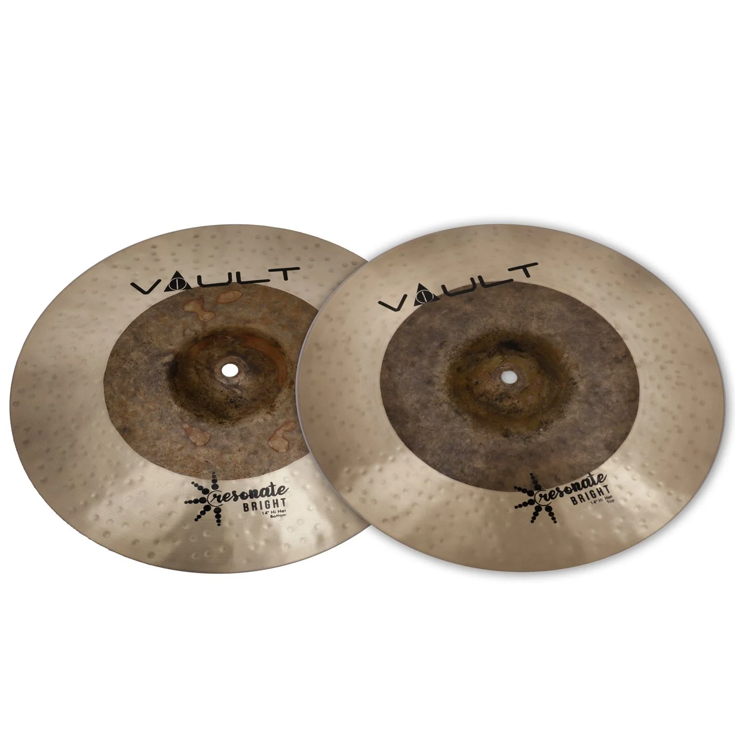 Vault Resonate Bright Series 14-Inch Hi-Hats Cymbals - Pair