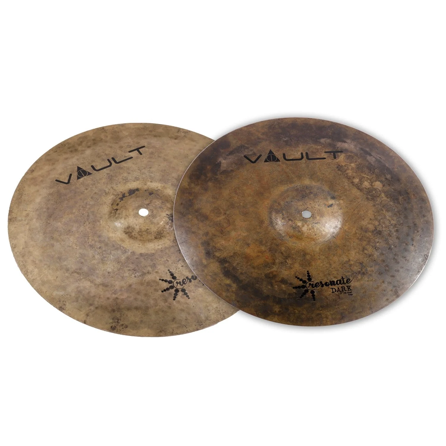 Vault Resonate Dark Series 15-Inch Hi-Hats Cymbals - Pair
