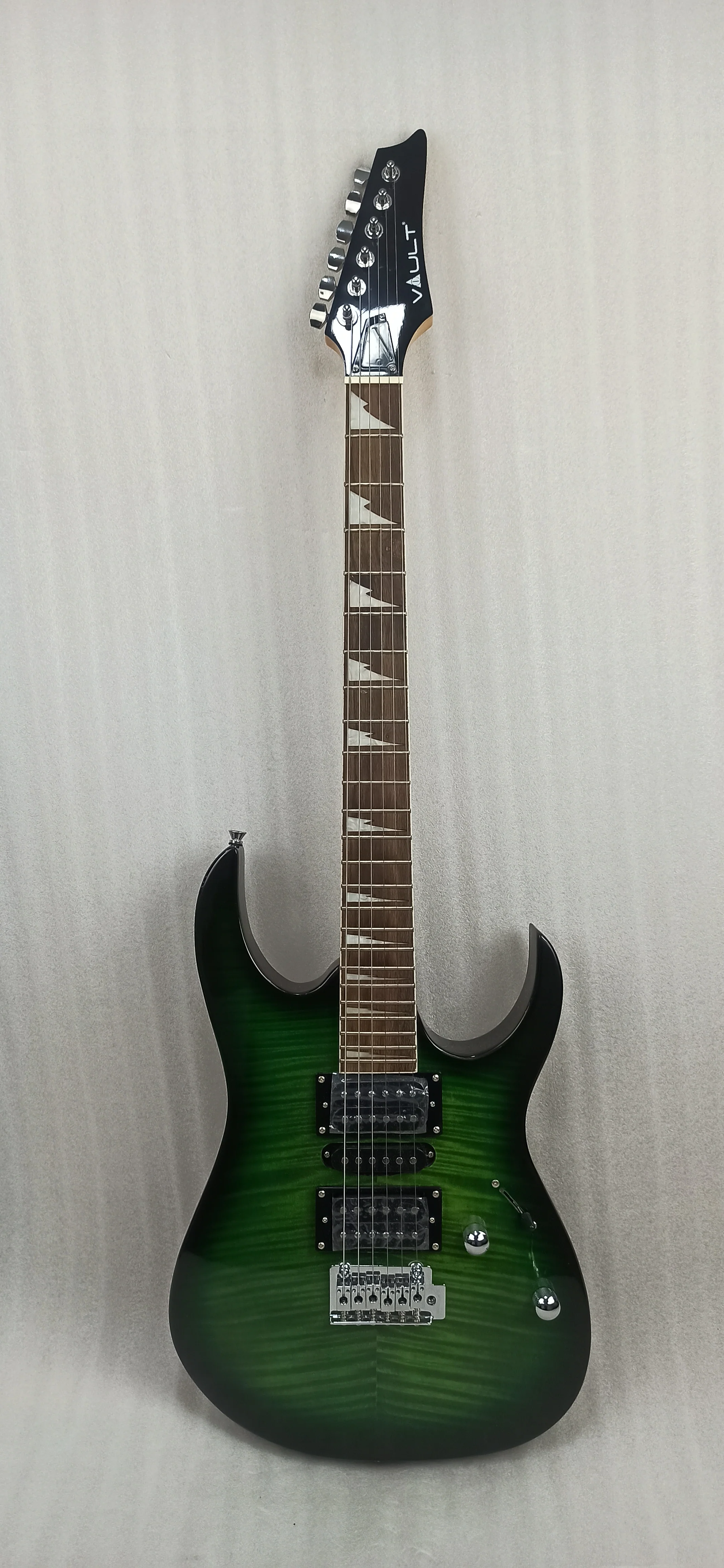 Vault RG1 Soloist Premium Electric Guitar - Transparent Green Burst - Open Box B Stock - Image 27