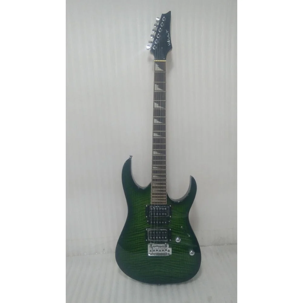 Vault RG1 Soloist Premium Electric Guitar - Transparent Green Burst - Open Box B Stock - Image 6