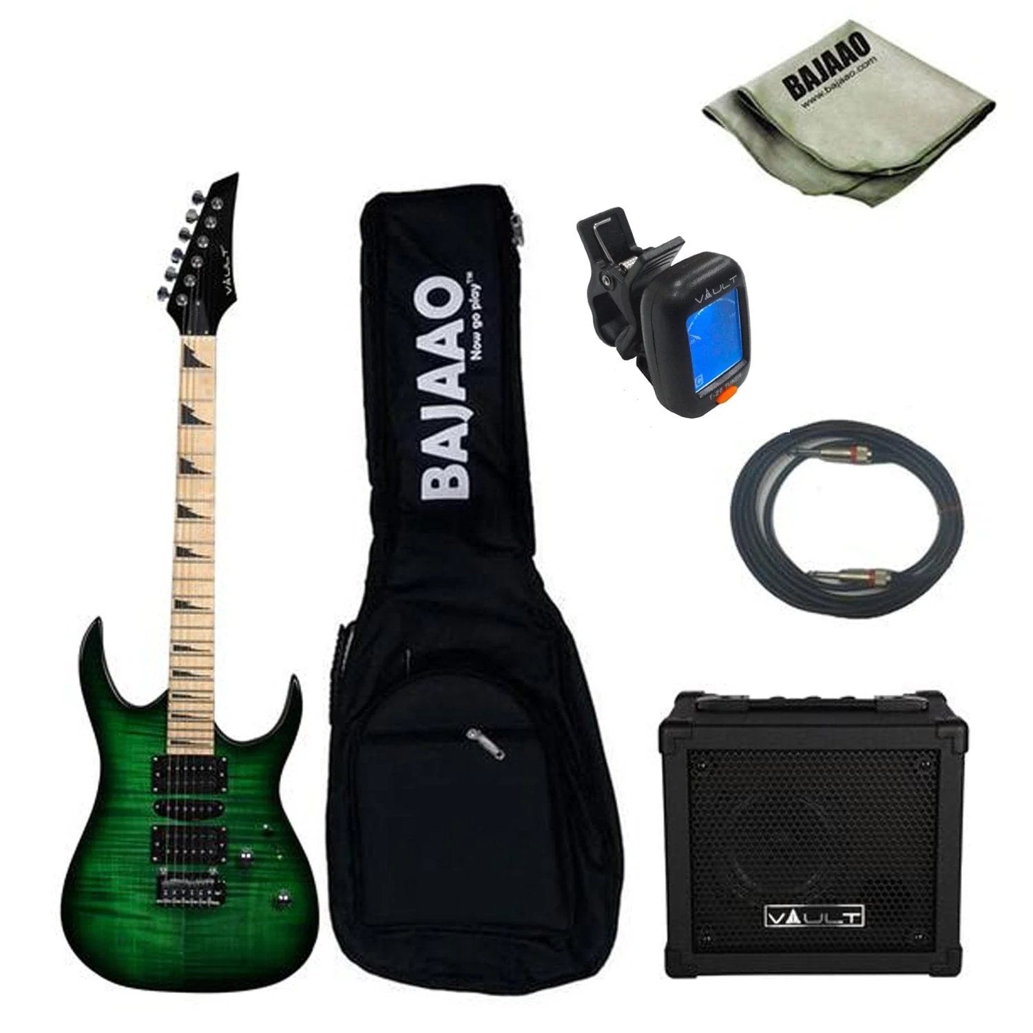 Vault RG1 Electric Guitar Gigbag Bundle with Die-cast tuners and Dual-action truss rod