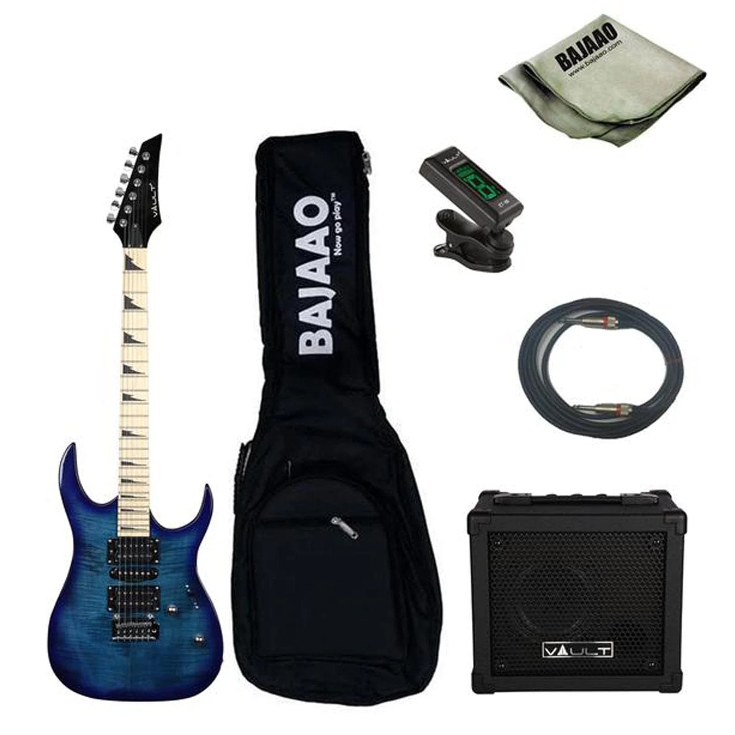 Vault RG1 Electric Guitar Gigbag Bundle with Die-cast tuners and Dual-action truss rod - Image 2