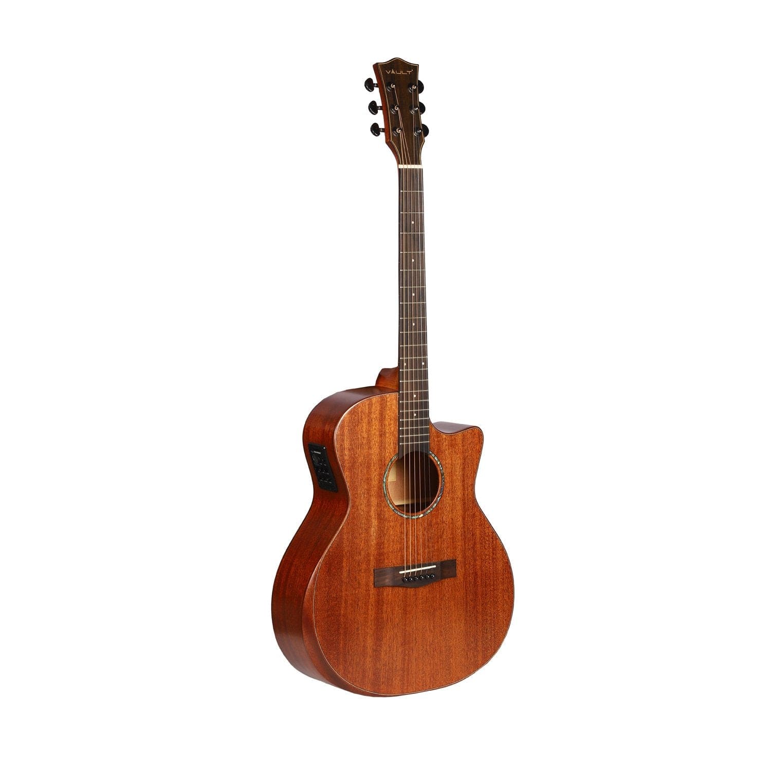 Vault S360T-SK 41 inch Premium Cutaway Electro Acoustic Guitar with Fishman Pickup - Image 4