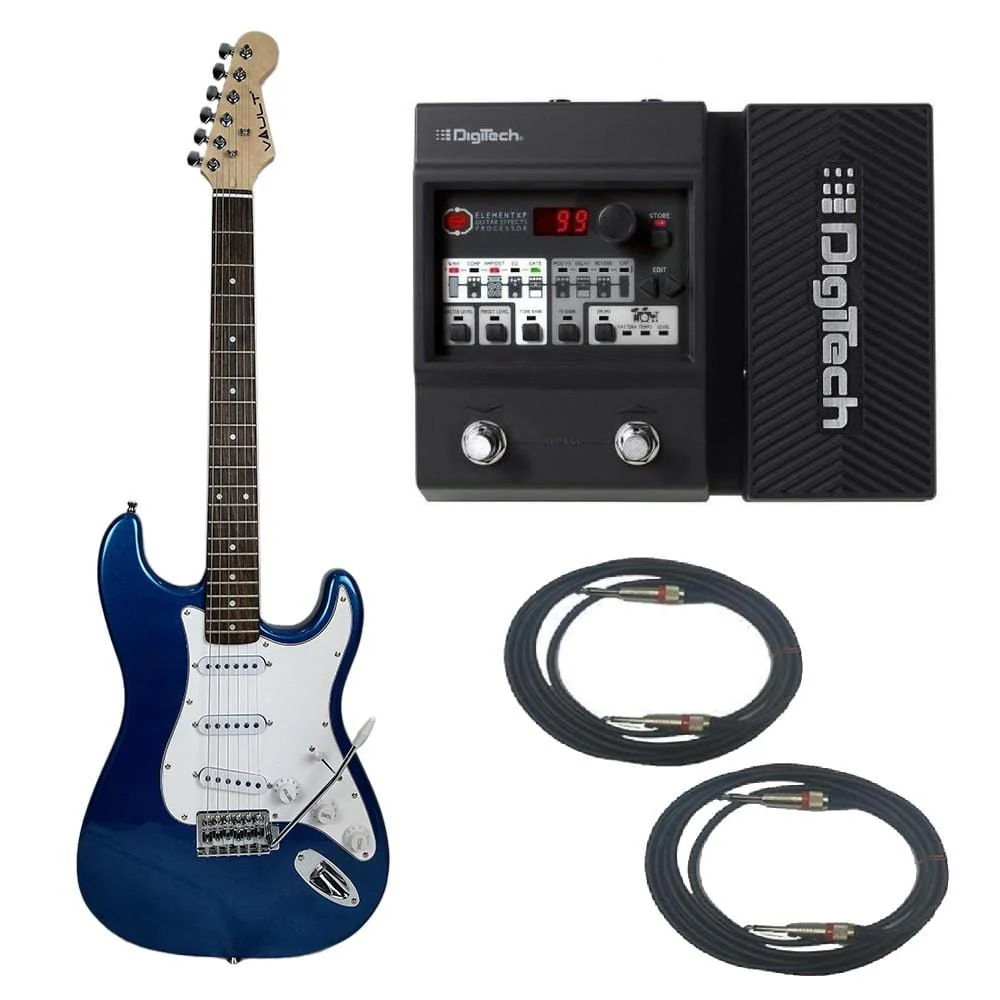 Vault ST1RW Electric Guitar Digitech Element XP ELMTXPV-01 Guitar Processor Bundle - Image 6