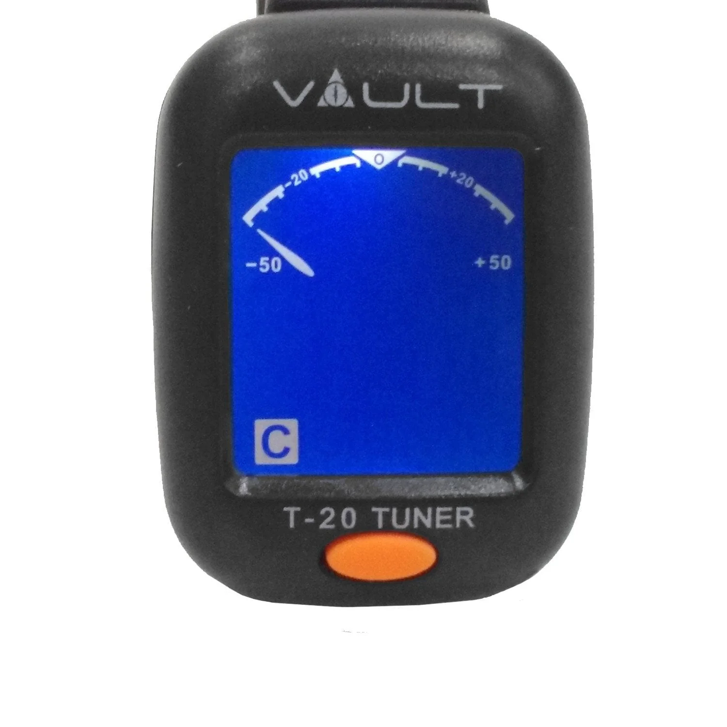 Vault T-20 Clip-On Guitar Tuner - Black - Image 6