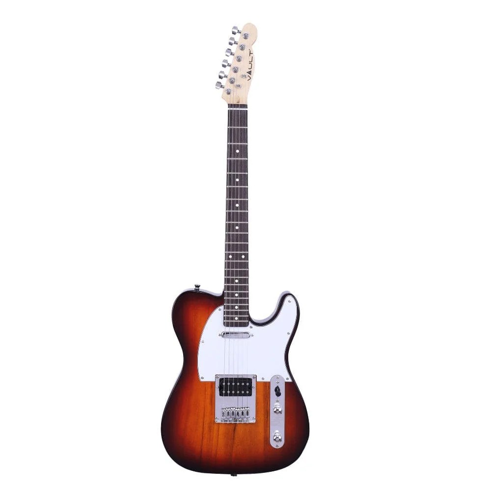 Vault TL1 Tele Style Electric Guitar with Gigbag, Amplifier, Tuner, Cable, Polishing Cloth & Ebook - Image 20