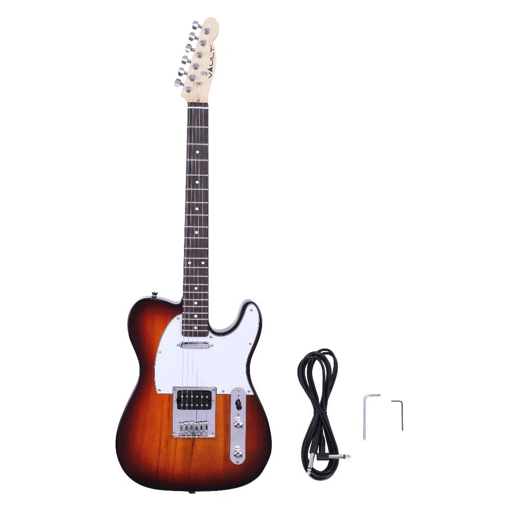 Vault TL1 Tele Style Electric Guitar with Gigbag, Amplifier, Tuner, Cable, Polishing Cloth & Ebook - Image 27