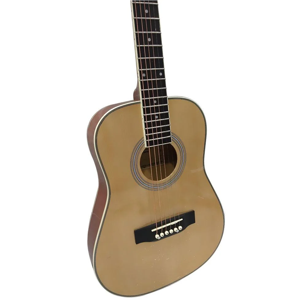 Vault Traveller 34 Inch Acoustic Guitar - Natural Gloss - Open Box - Image 2