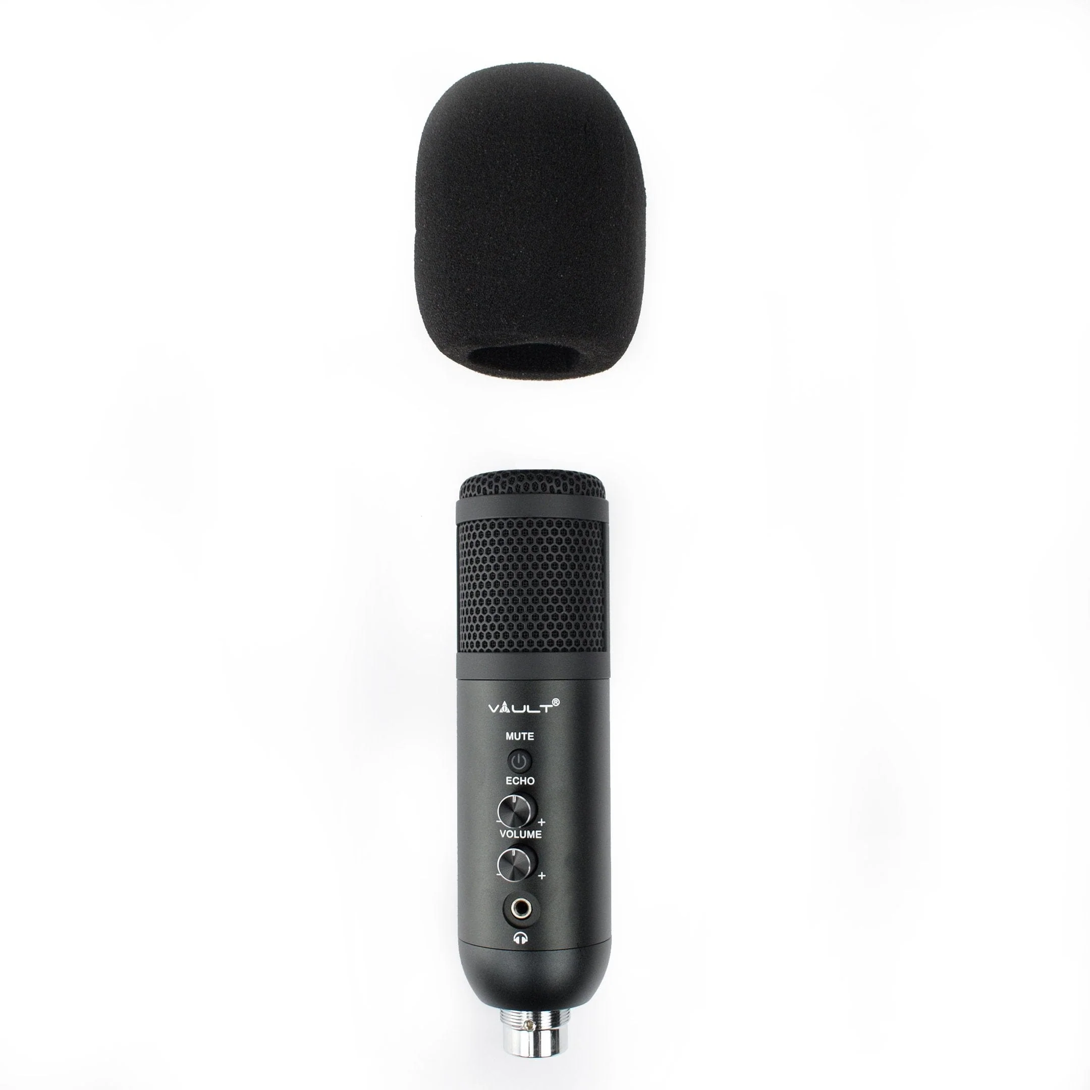 Vault UCM-FX USB Condenser Podcast Microphone Kit with built in headphone out Volume /Gain control and Mute button for Gaming, Podcasting, Conference Calls, Recording, Singing and Dubbing - (USB Mic - E01) - Image 4