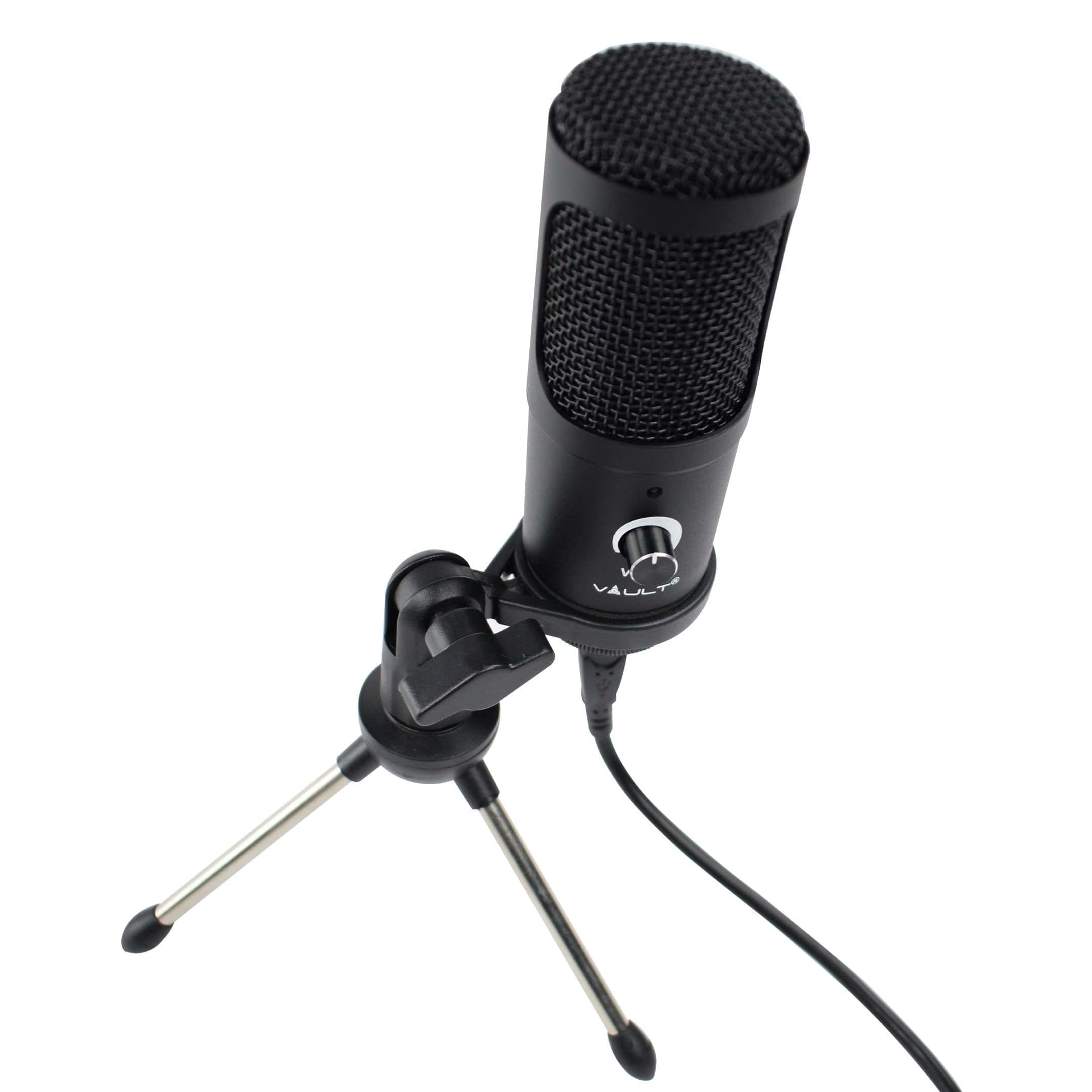 Vault UCM USB Condenser Podcast Microphone Kit - High-Performance Studio Condenser USB Microphone With Tripod Stand, Volume for YouTube, Videos, Singing, Recording, Gaming, Podcasting, Speech, Conference, Meeting, etc. - Image 5