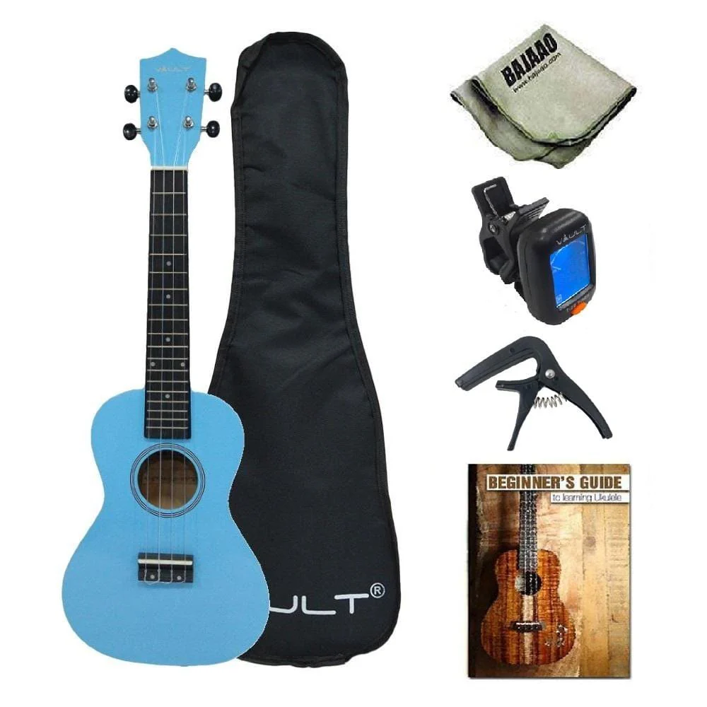 Vault UK-003 Concert Colourful 23-Inch Ukulele With Gig Bag, Tuner, Capo, Polishing Cloth & Ebook - Image 24