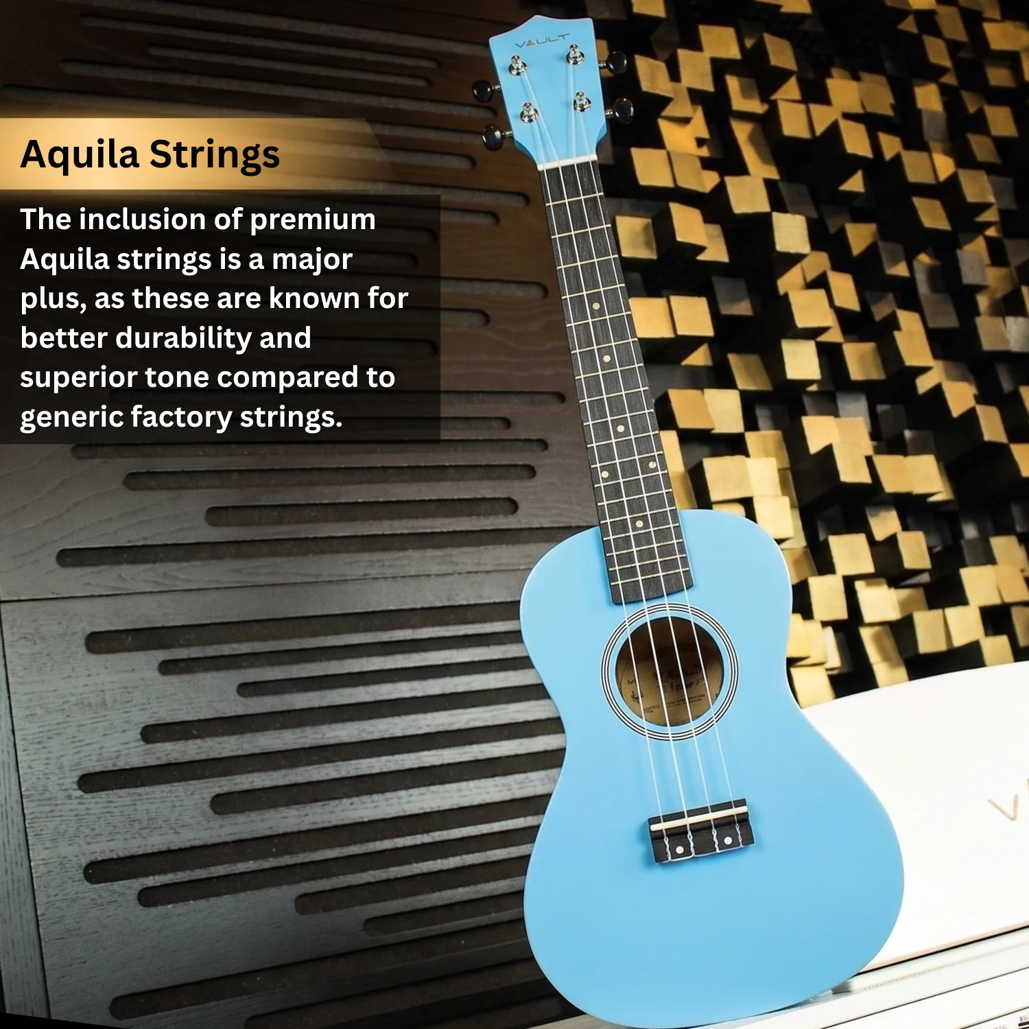 Vault UK-003 Concert Colourful Ukulele 23 inch With Gig Bag - Image 30