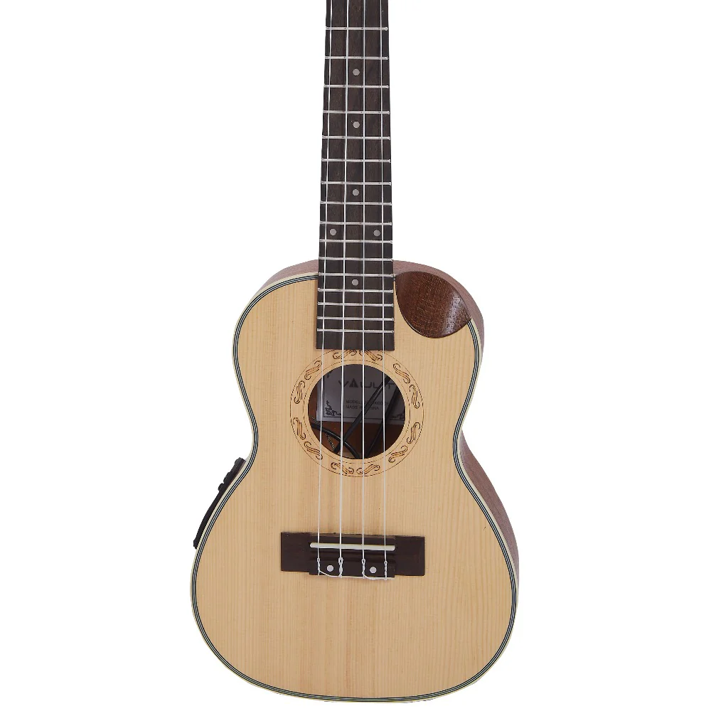 Vault UK-1000CC 23-Inch Solid Spruce Top Premium Semi Cutaway Concert Ukulele - Image 10