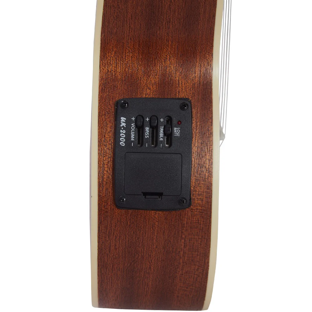 Vault UK-1000CC 23-Inch Solid Spruce Top Premium Semi Cutaway Concert Ukulele - Image 13