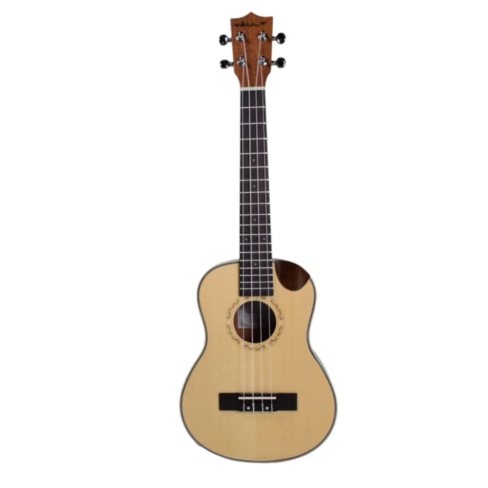 Vault UK-1000TC 26-Inch Solid Spruce Top Premium Semi Cutaway Tenor Ukulele