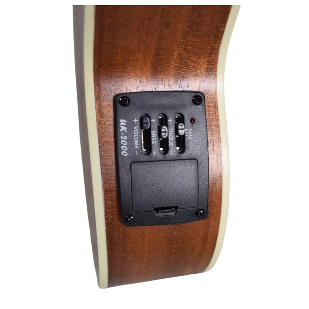 Vault UK-1000TC 26-Inch Solid Spruce Top Premium Semi Cutaway Tenor Ukulele - Image 2