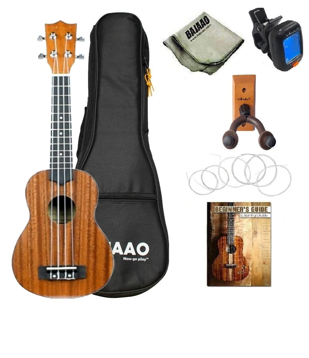Vault UK-100S 21 Inch Arched Back Soprano Ukulele Bundle - Image 9