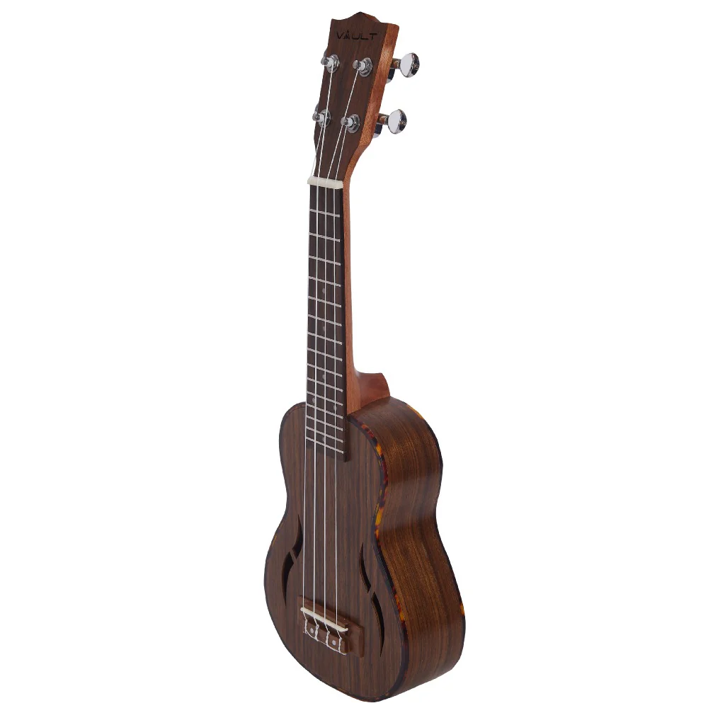 Vault UK-200S 21" Premium Walnut Laminate with Side Soundport Soprano Ukulele - Open Box - Image 4
