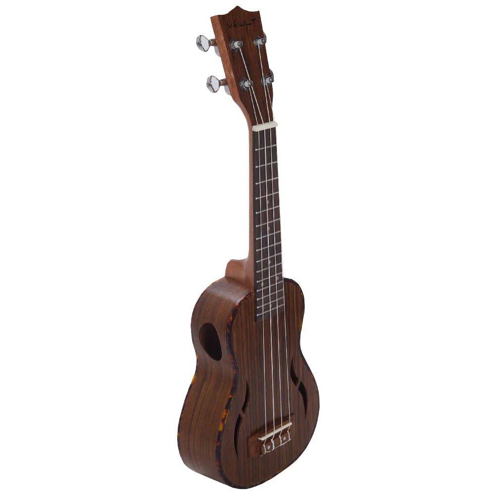 Vault UK-200S 21" Premium Walnut Laminate with Side Soundport Soprano Ukulele - Open Box - Image 5
