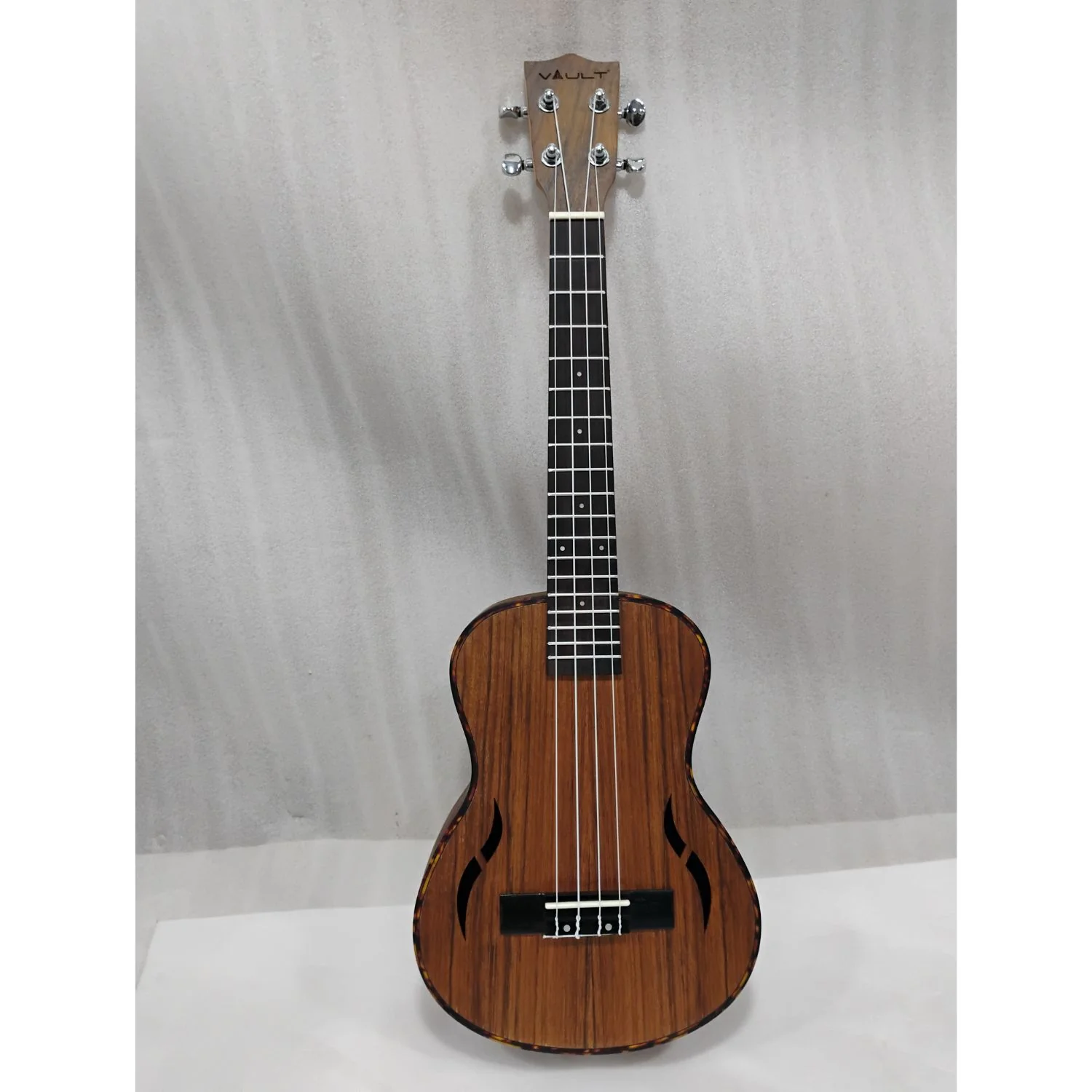 Vault UK-200T 26" Premium Walnut Laminate with Side Soundport Tenor Ukulele - Open Box B Stock