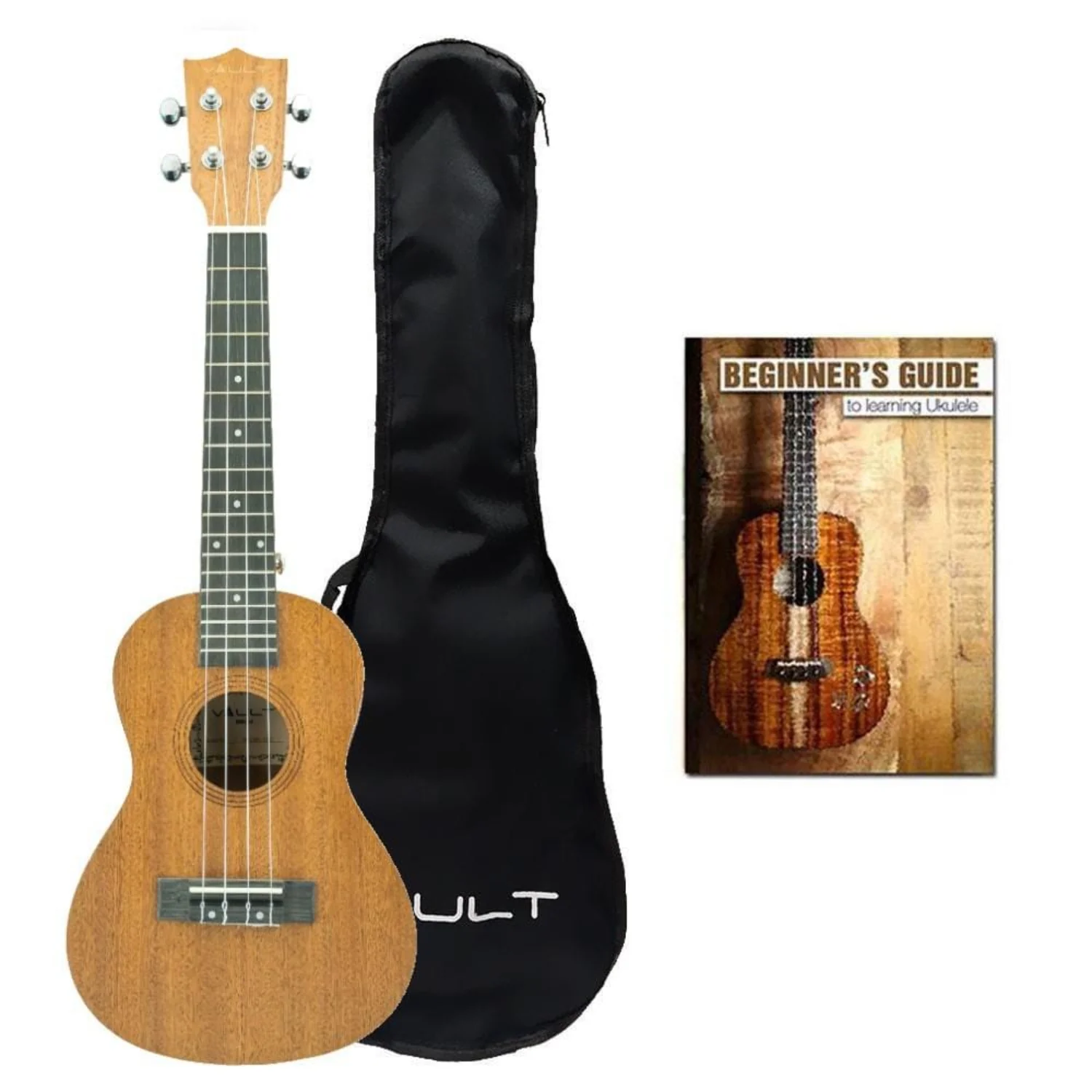 Vault UK-100C 24 inch Arched Back Concert Ukulele With Gig Bag