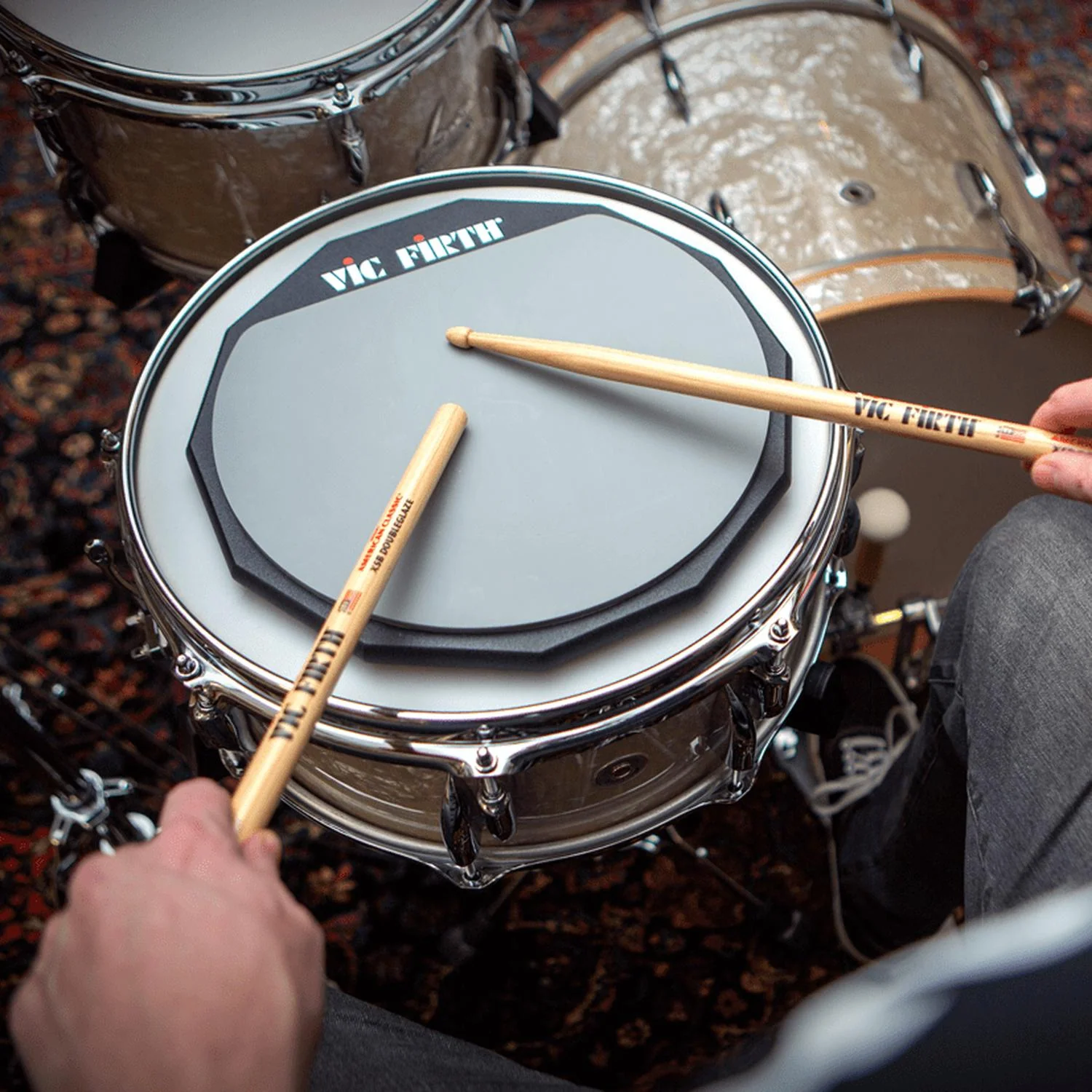 Vic Firth 6" Double Sided Practice Pad - Image 4