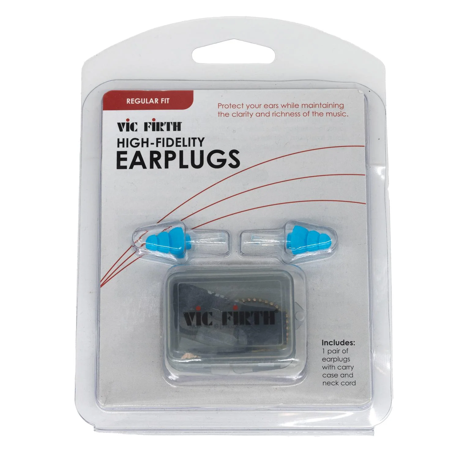Vic Firth EAR PLUG R2 Regular Blue Hifi Ear Plugs - Image 3
