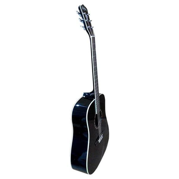 Washburn WD10B 6-String Acoustic Guitar - Black - Image 2