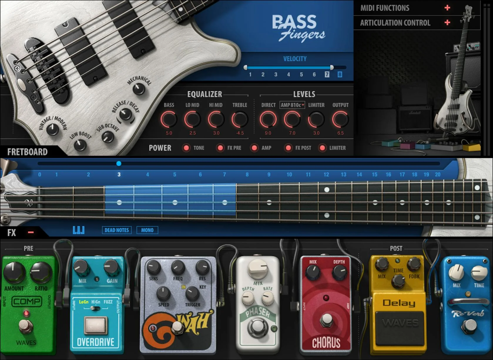 Waves Bass Fingers: Bass Instrument – Professional Audio Software & Plugin
