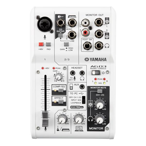 Yamaha AG-03 3 Channel Analog Mixer with USB Audio Interface